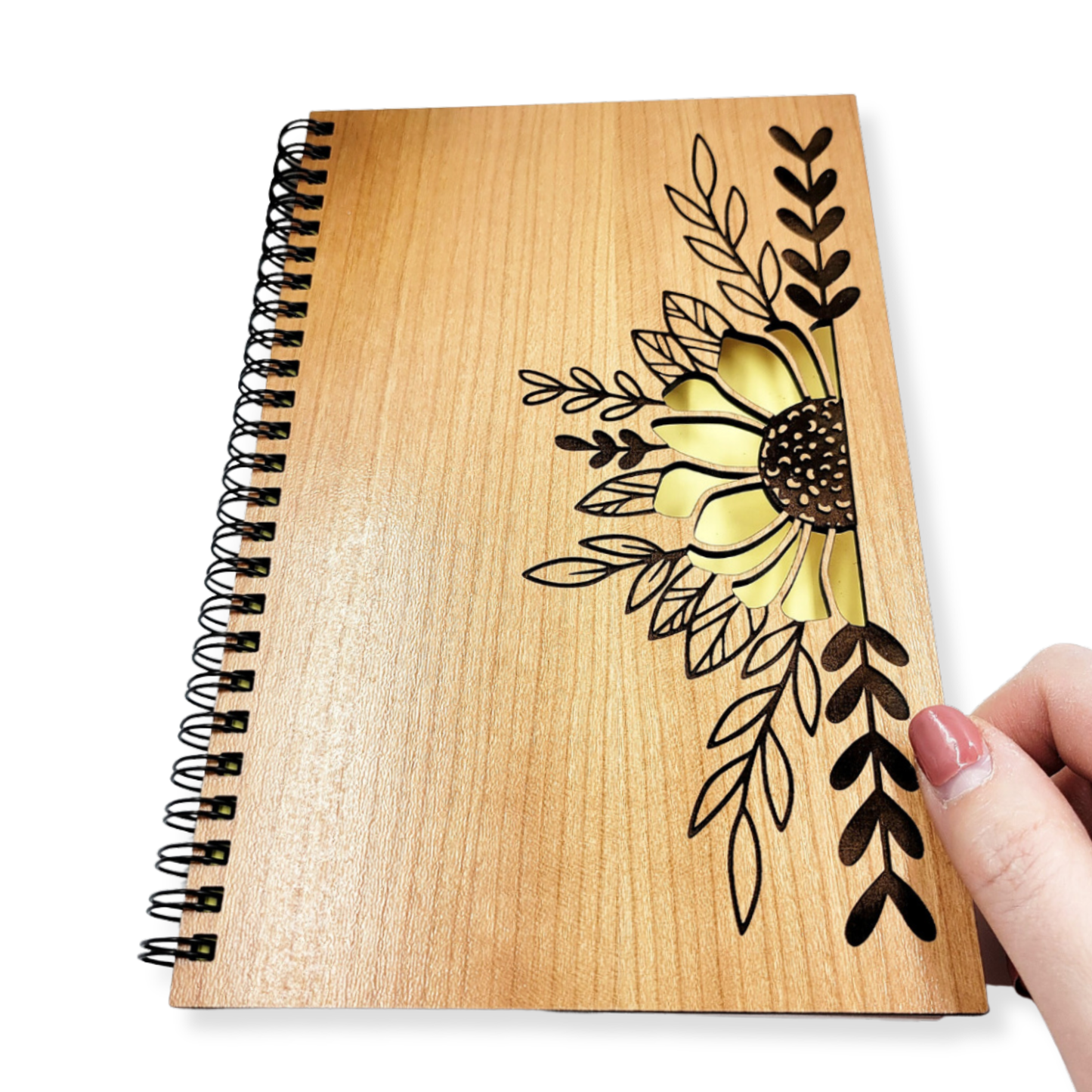 Journal - Sunflower wood journal