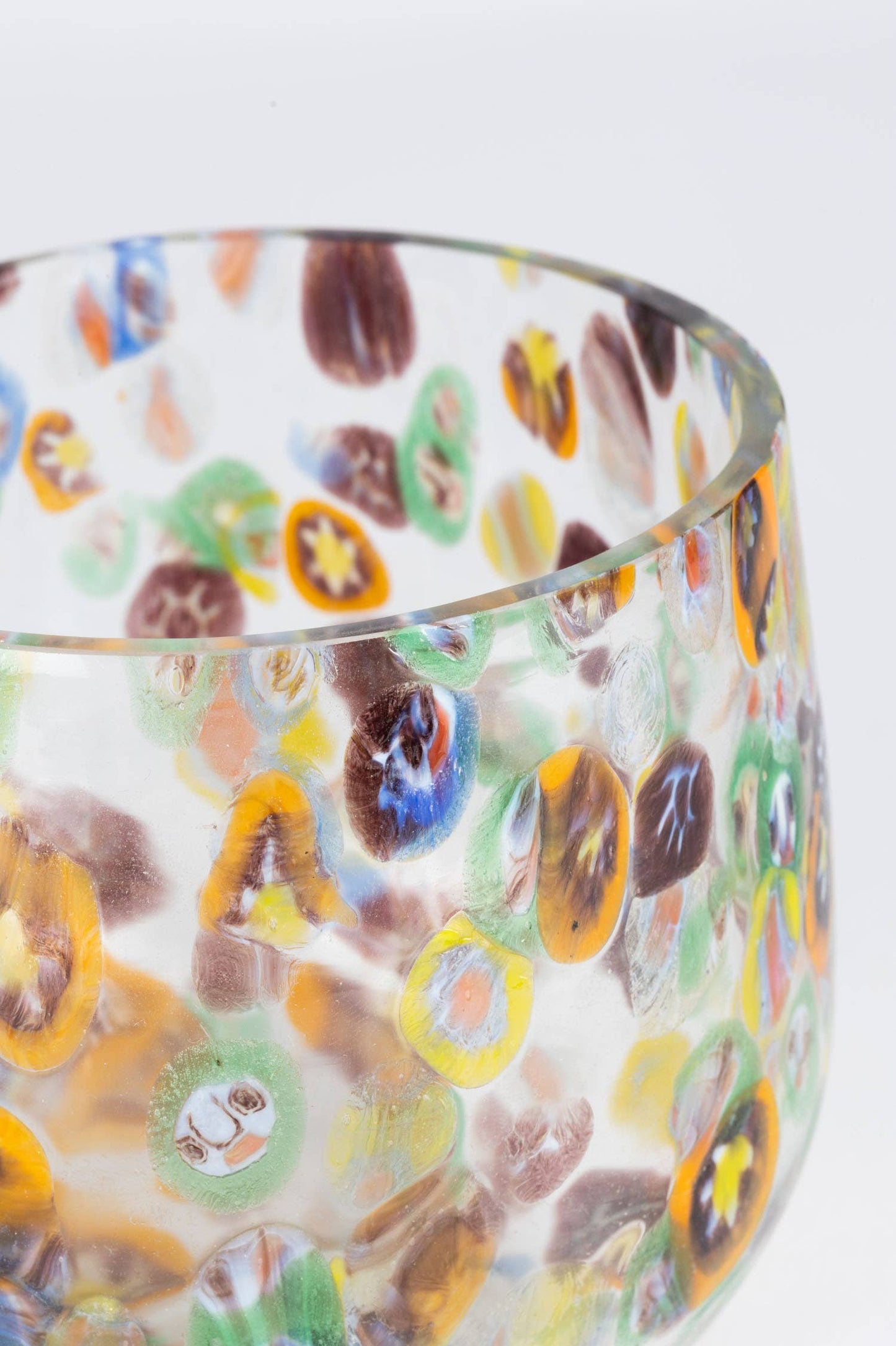 Confetti Cheena Glass Candleholder