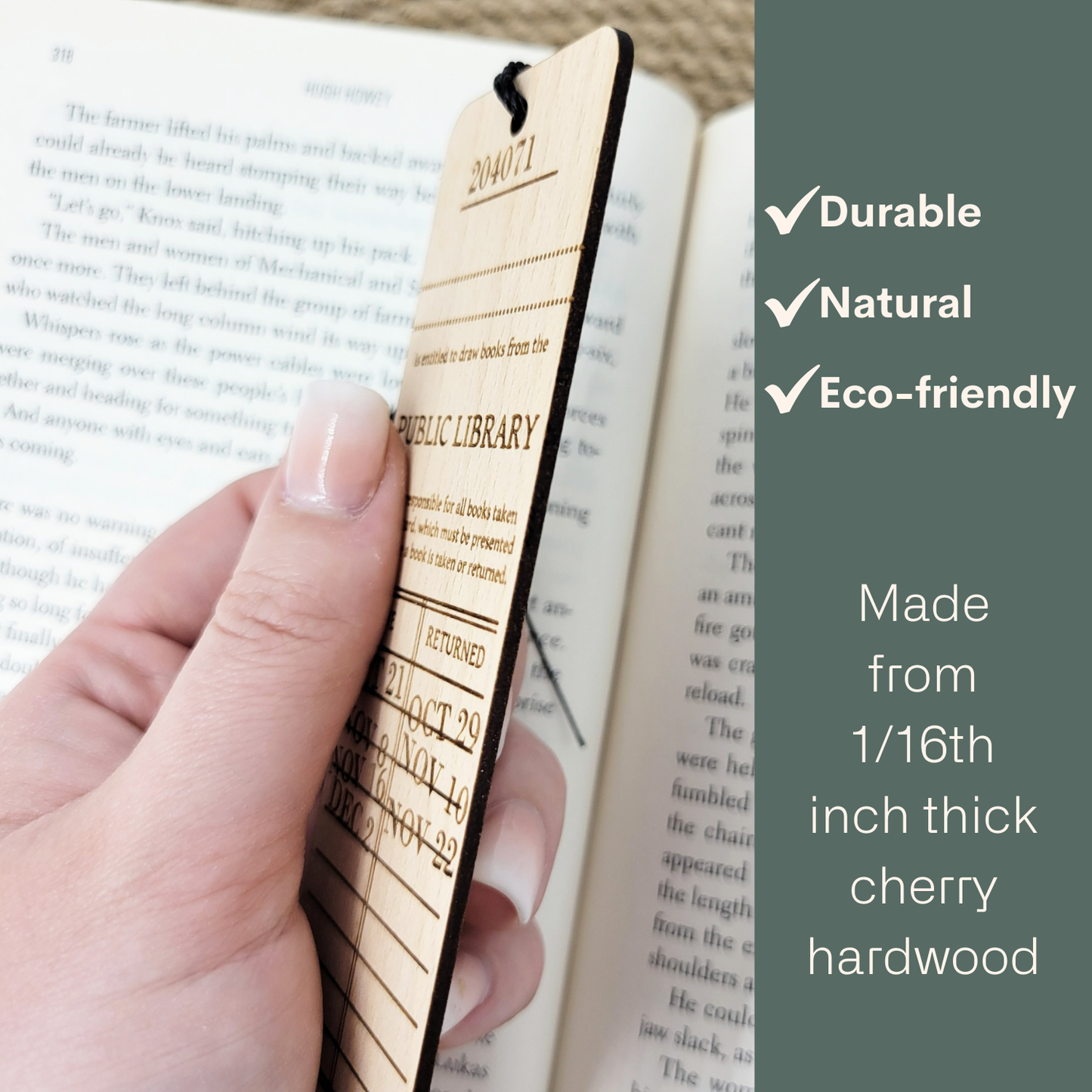 Bookmark - So many books wood bookmark