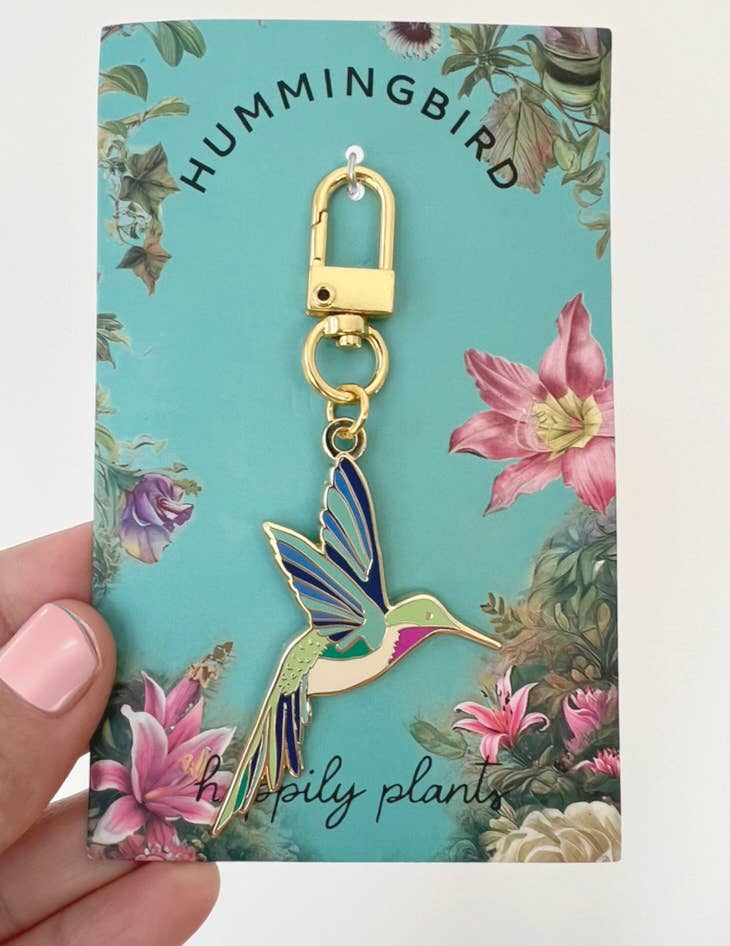 Hummingbird Keychain, Birds animal gifts