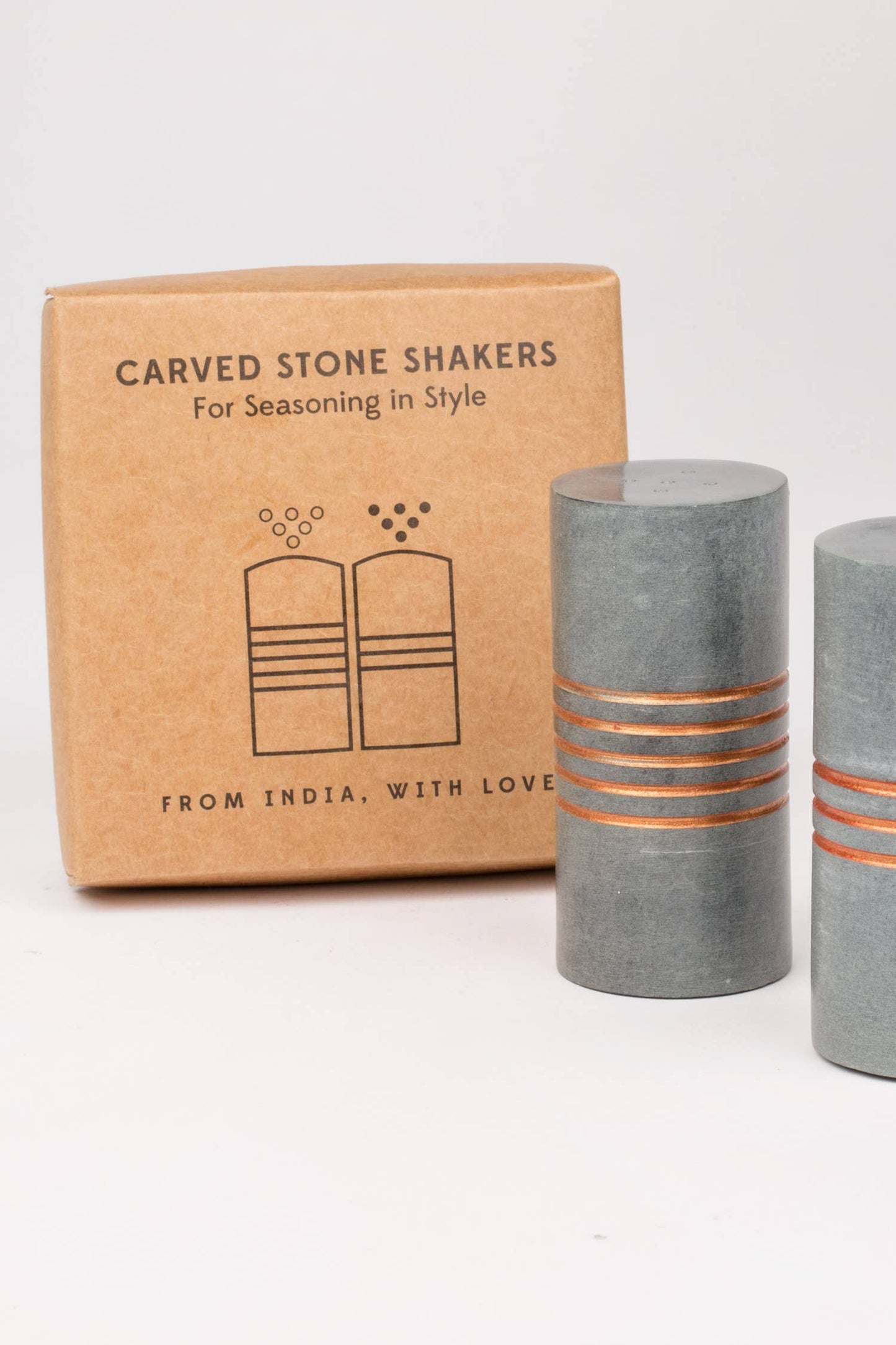 Ten Thousand Villages - Salt & Pepper Stone Shakers