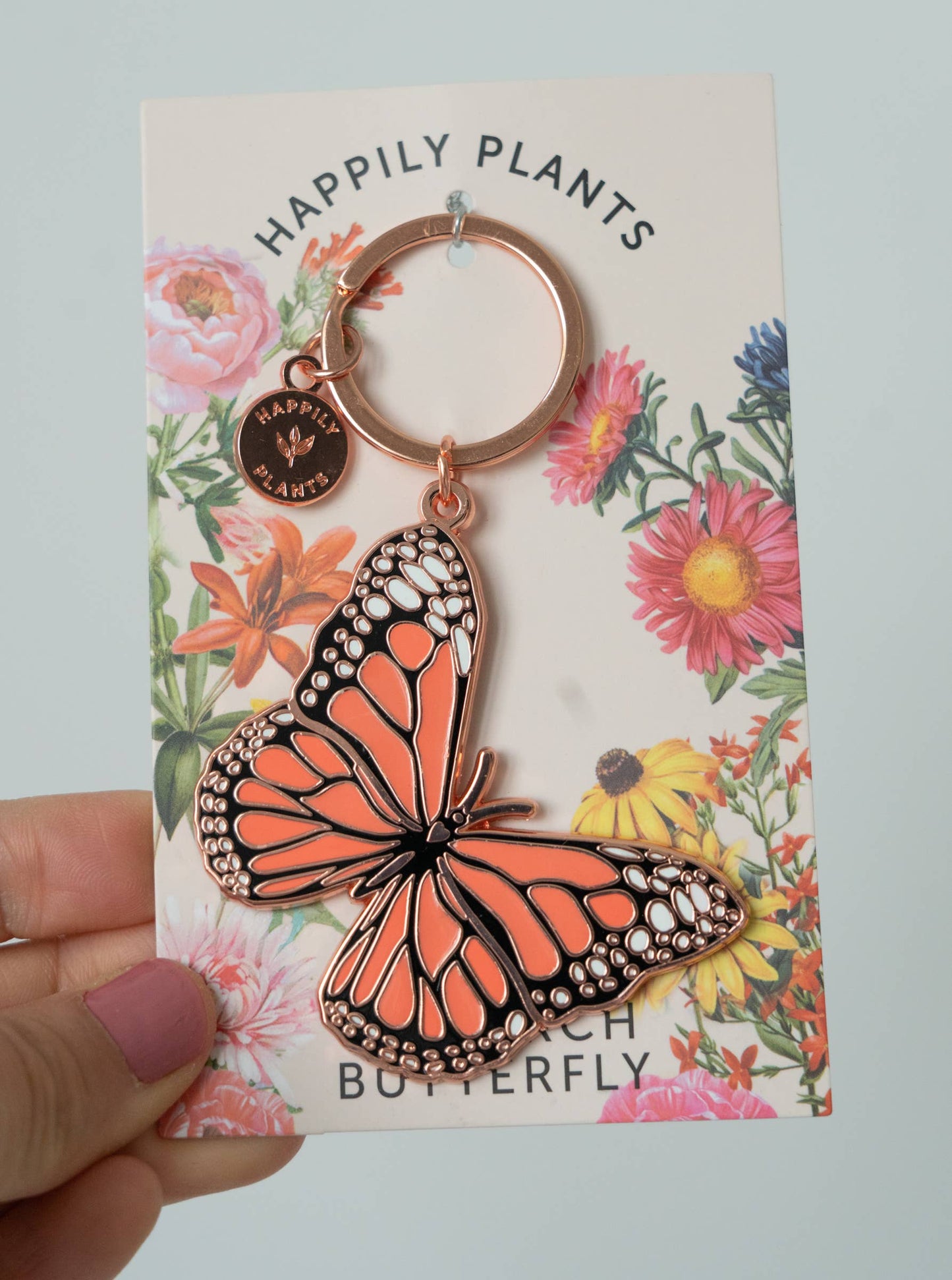 Monarch Butterfly Keychain, Garden & Entomology Gifts