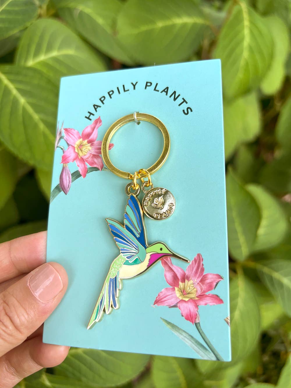 Hummingbird Keychain, Birds animal gifts