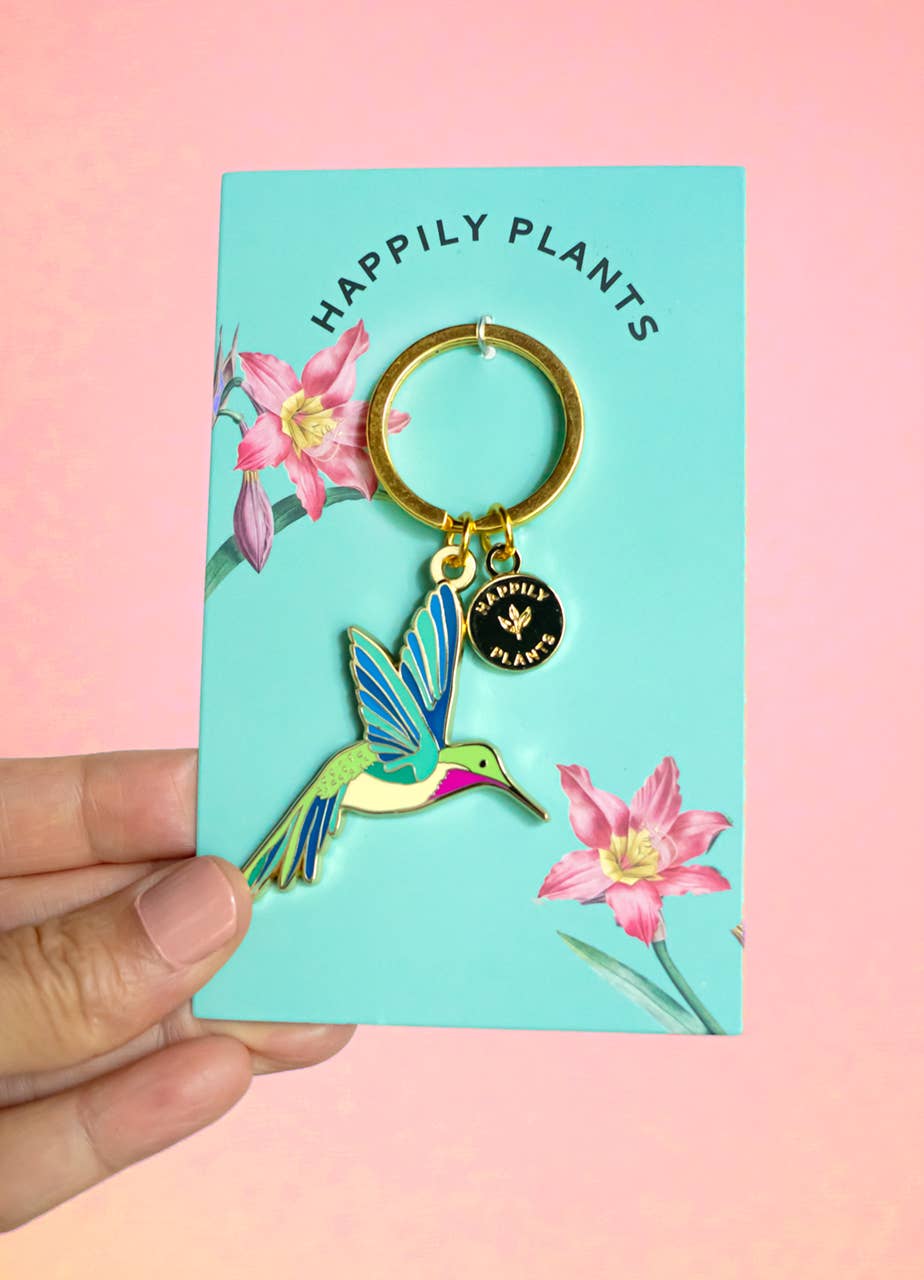 Hummingbird Keychain, Birds animal gifts