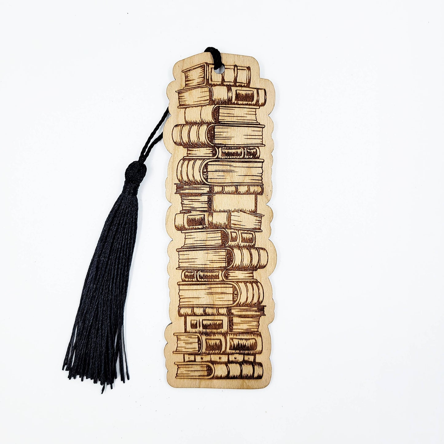Bookmark - Book stack wood bookmark - Stationery and Gifts