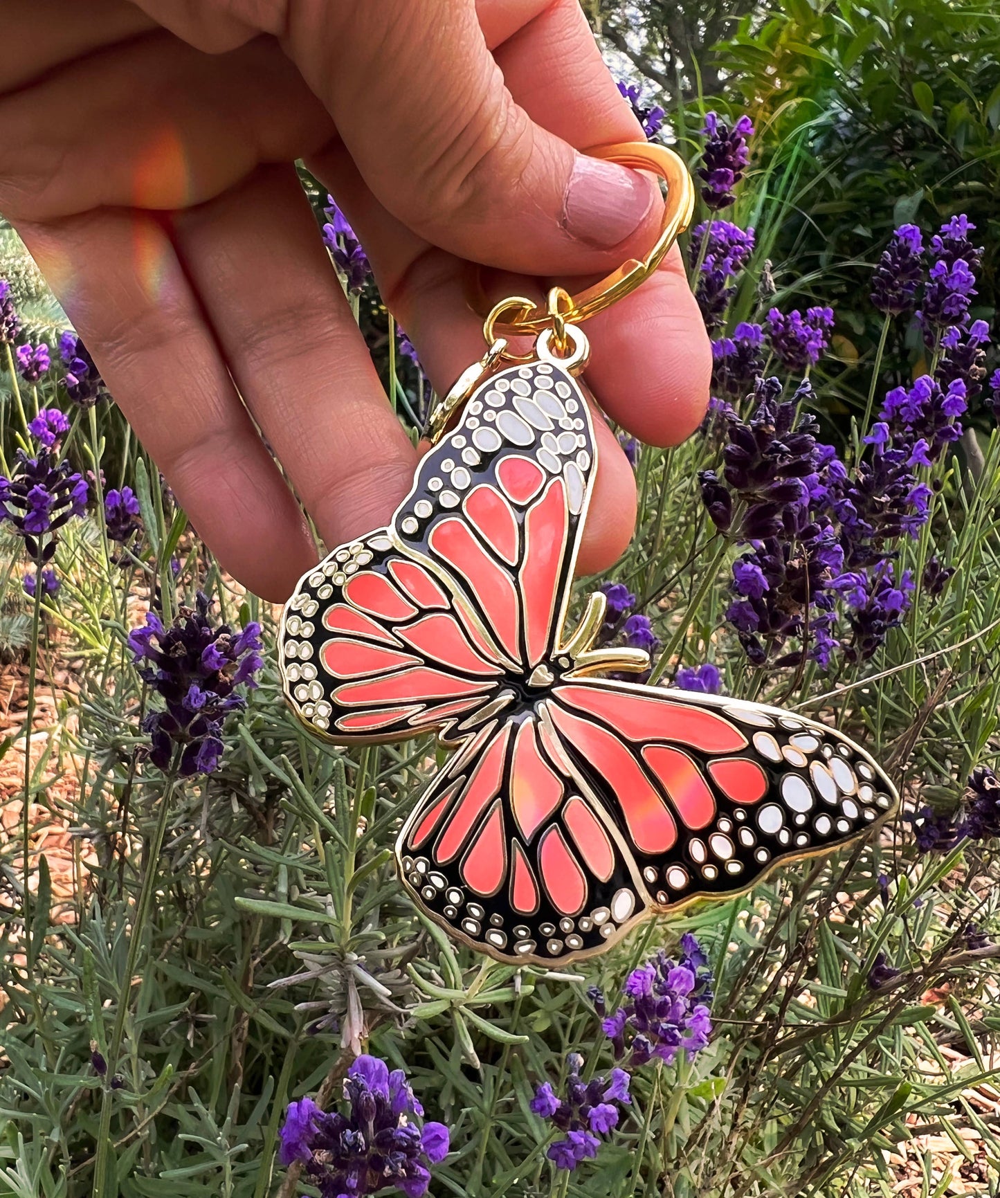 Monarch Butterfly Keychain, Garden & Entomology Gifts