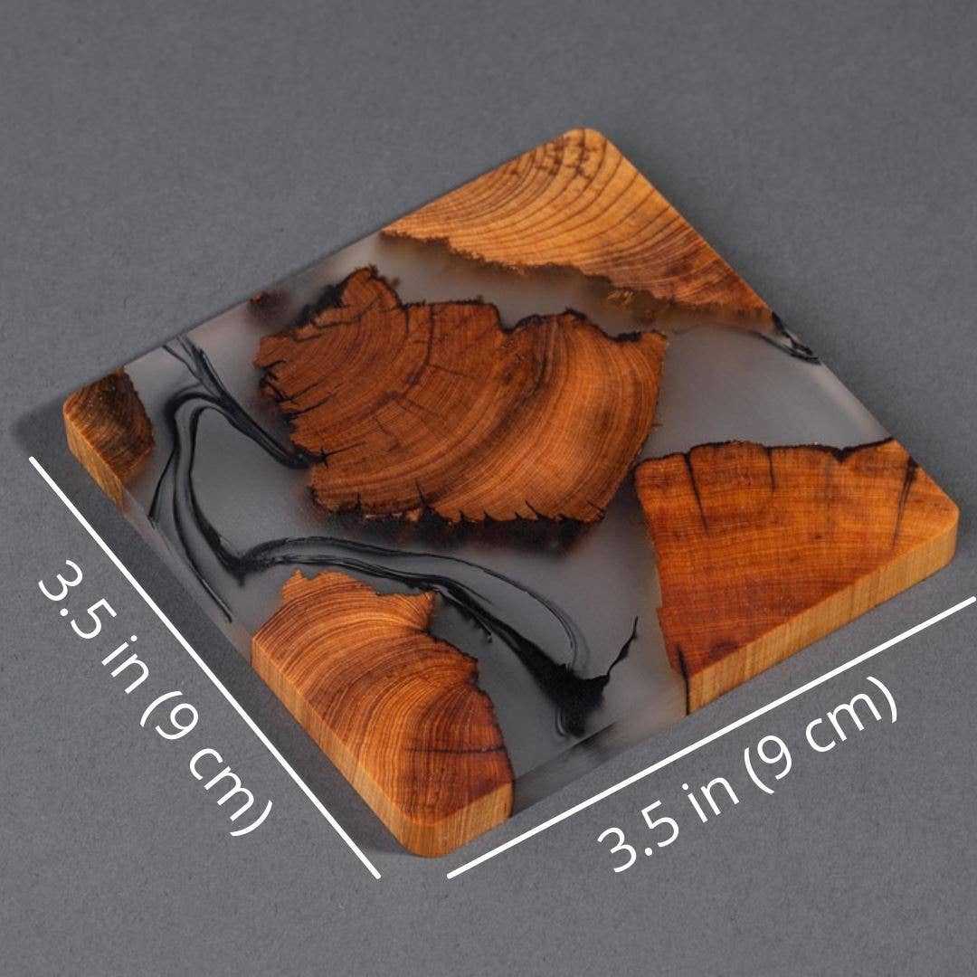 Coasters - Handcrafted Cedar Coasters, Full Set of 6