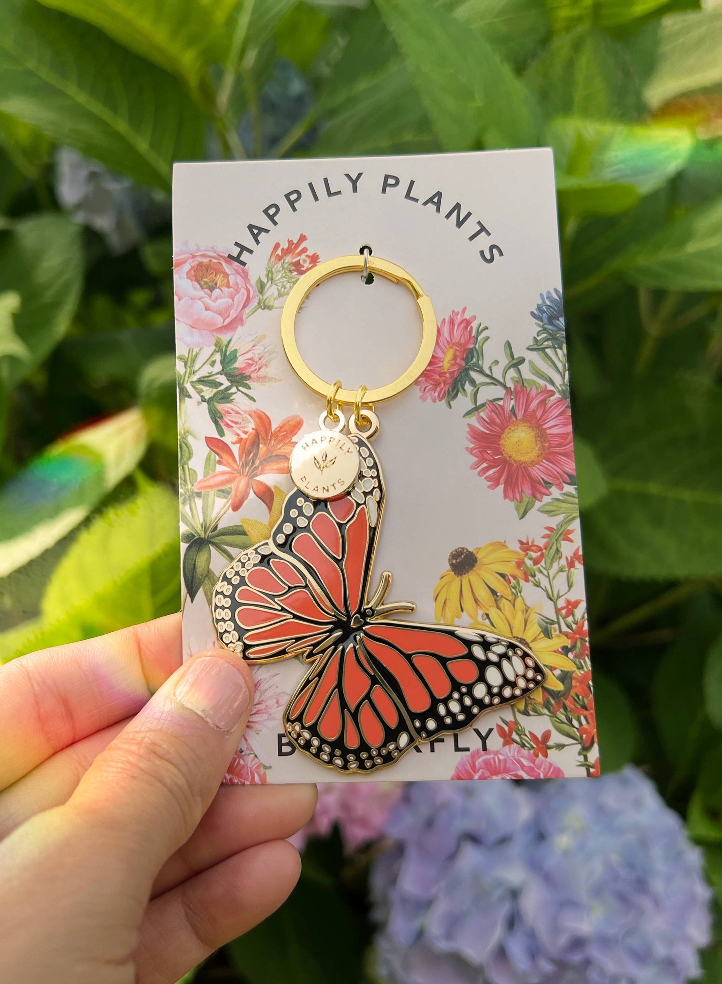 Monarch Butterfly Keychain, Garden & Entomology Gifts
