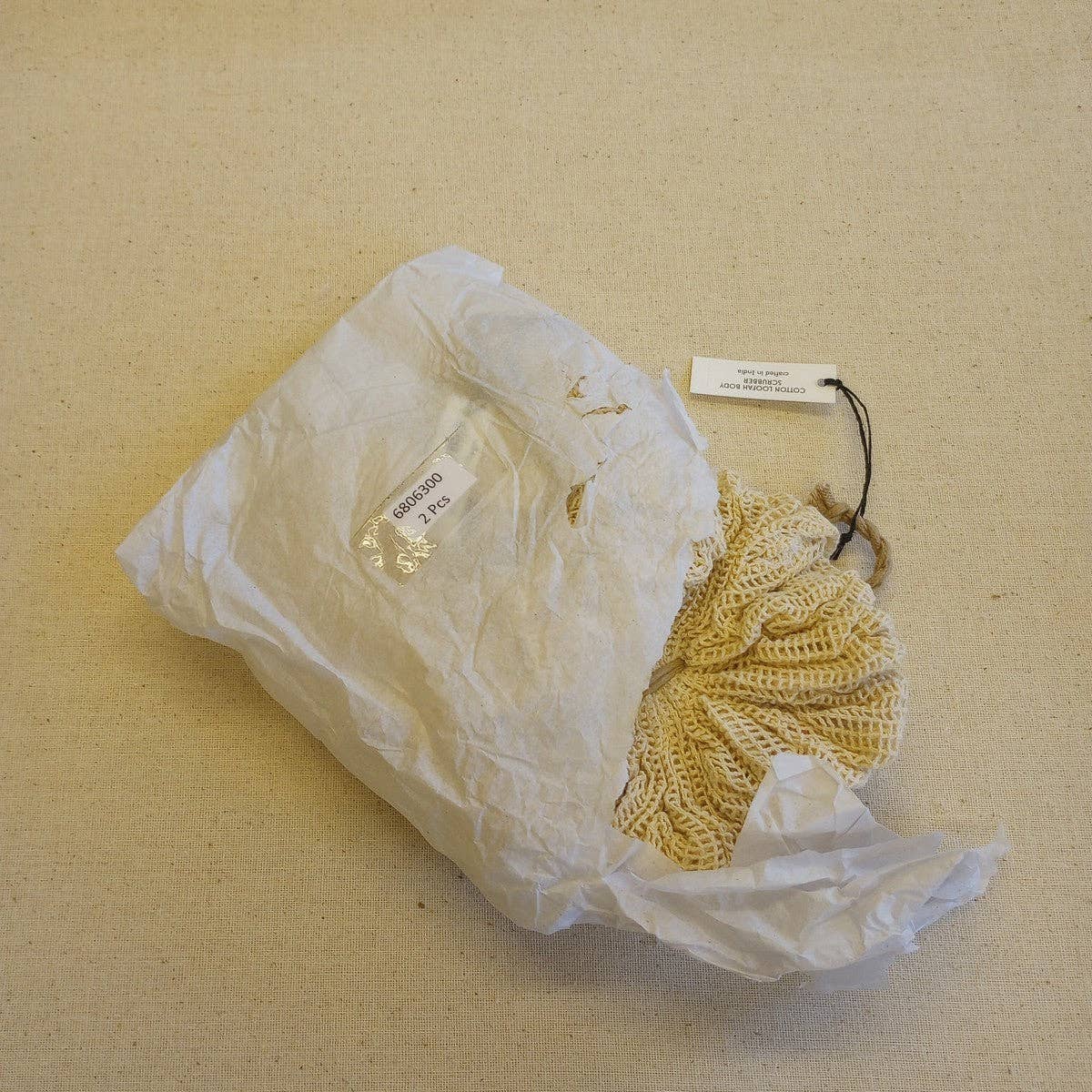 Cotton Loofah Body Scrubber