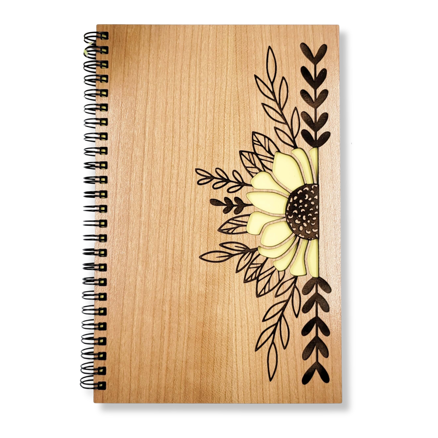 Journal - Sunflower wood journal