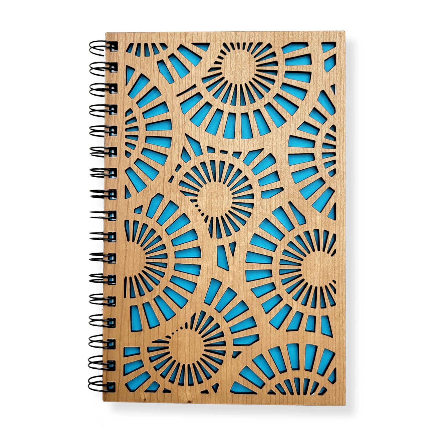 Zen spirals wood journal - stationery, journals, notebook