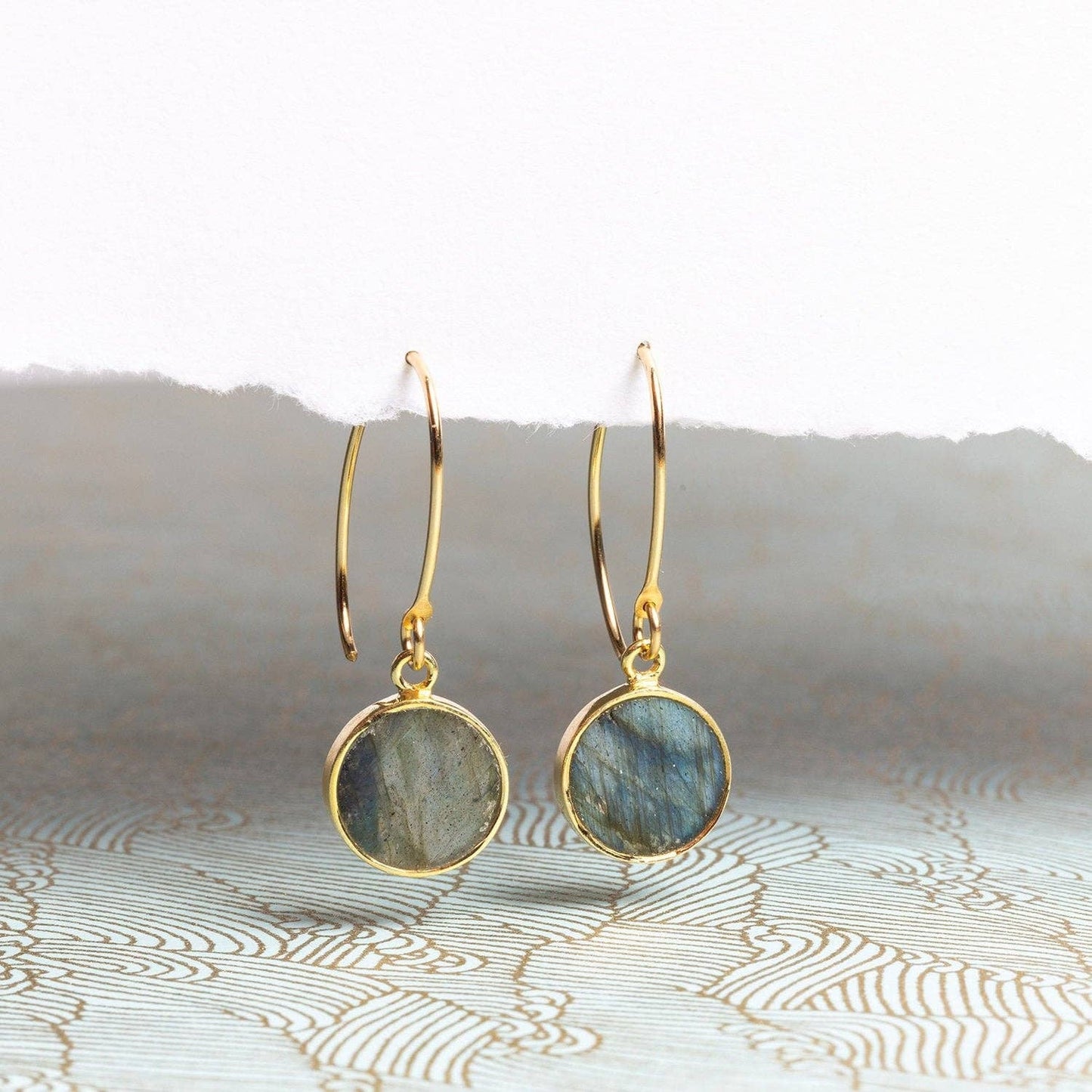 Labradorite 14K Gold Filled Drop Earrings