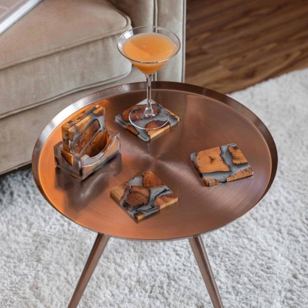 Coasters - Handcrafted Cedar Coasters, Full Set of 6