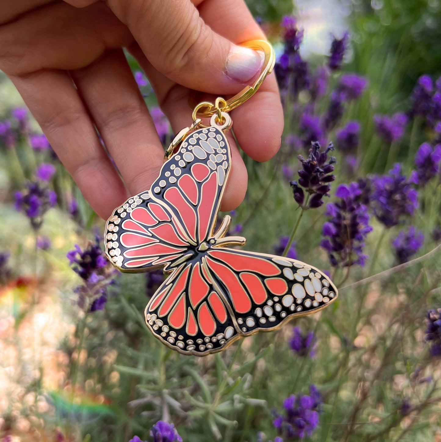 Monarch Butterfly Keychain, Garden & Entomology Gifts