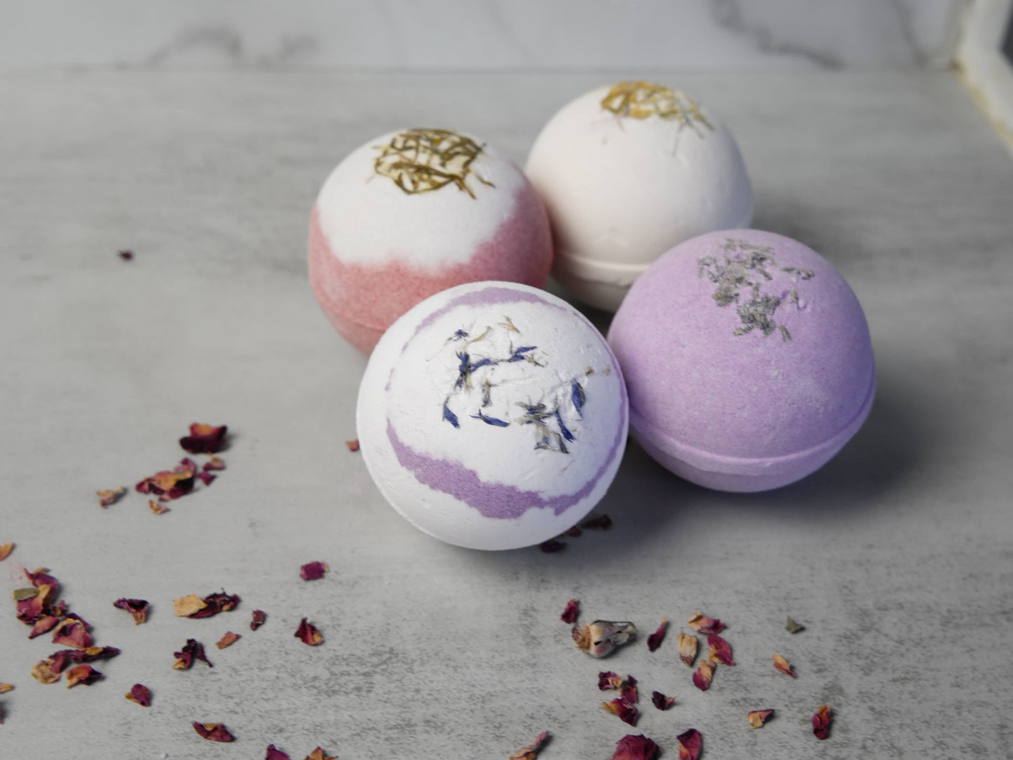 Bath Bomb, Scented with Essential Oils, 4.5oz each