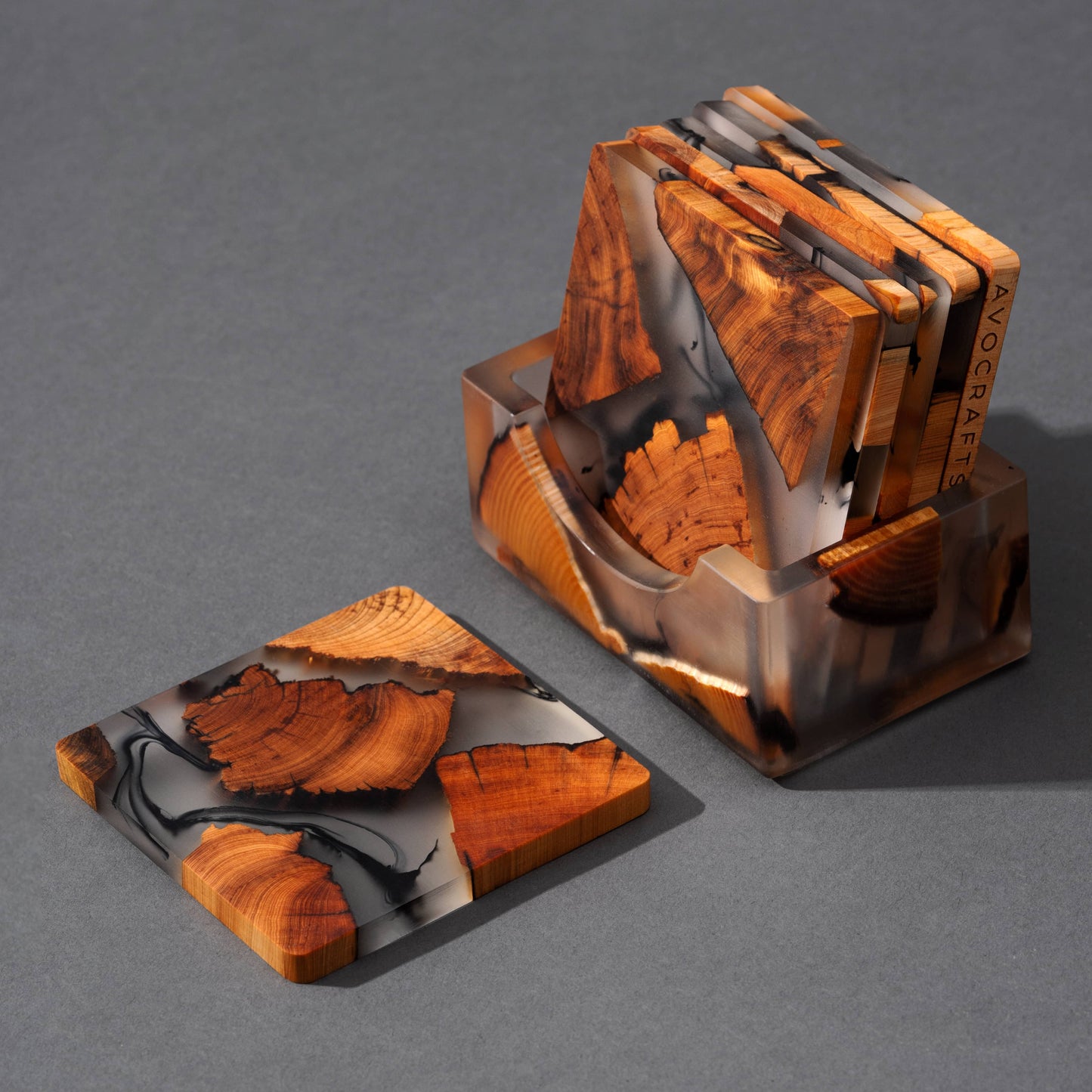Coasters - Handcrafted Cedar Coasters, Full Set of 6