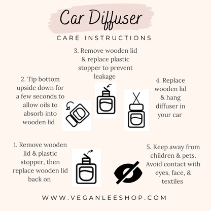 Focus Essential Oil Car Diffuser - Peppermint/Eucalyptus