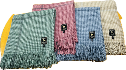 Lanart Alpaca - Cross Plaid Throw Blanket