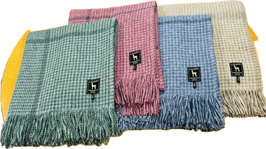 Lanart Alpaca - Cross Plaid Throw Blanket