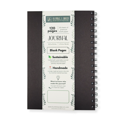 Journal - Floral cutout wood journal - stationery, journals, notebook