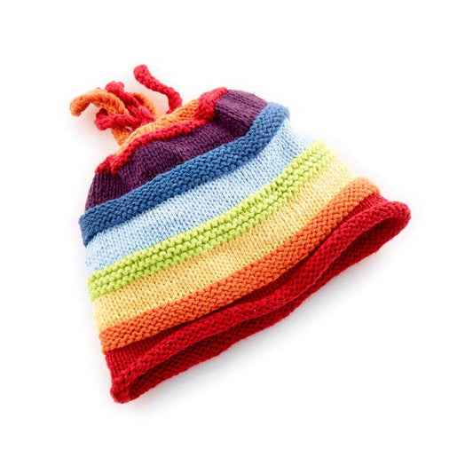 Baby Beanie - Knit Rainbow Hat