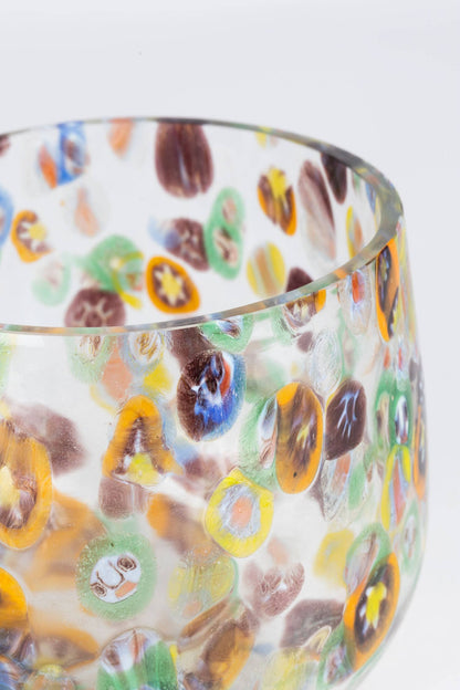 Confetti Cheena Glass Candleholder
