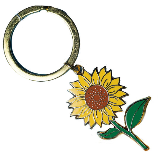 Yellow Sunflower Keychain