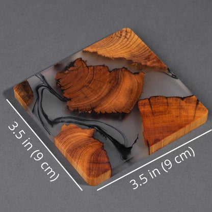 Coasters - Handcrafted Cedar Coasters, Full Set of 6