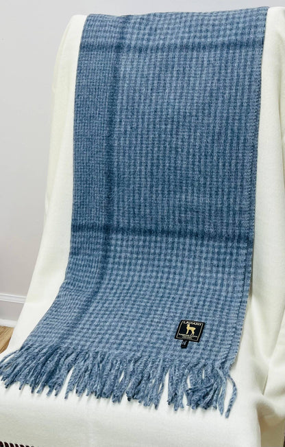Lanart Alpaca - Cross Plaid Throw Blanket