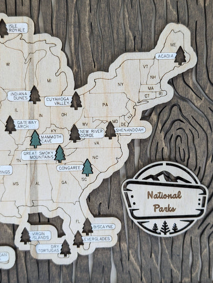 National Park Adventure Map