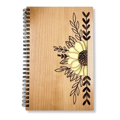 Journal - Sunflower wood journal