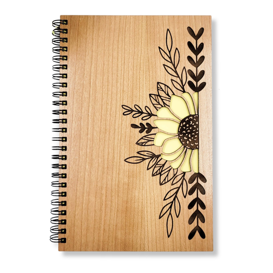 Journal - Sunflower wood journal