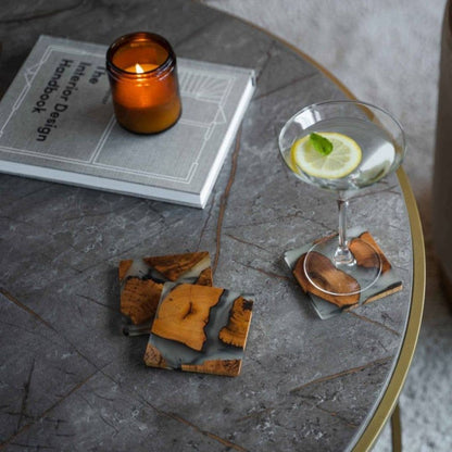 Coasters - Handcrafted Cedar Coasters, Full Set of 6