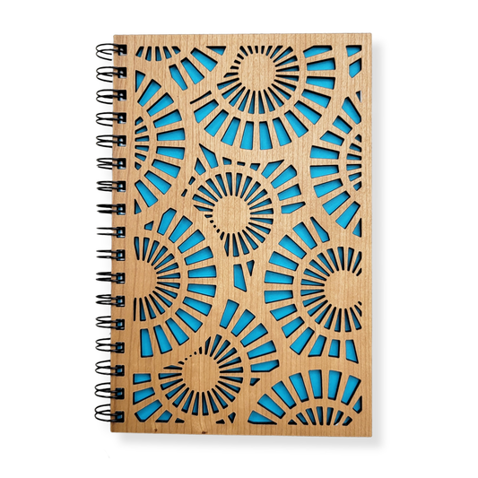 Zen spirals wood journal - stationery, journals, notebook