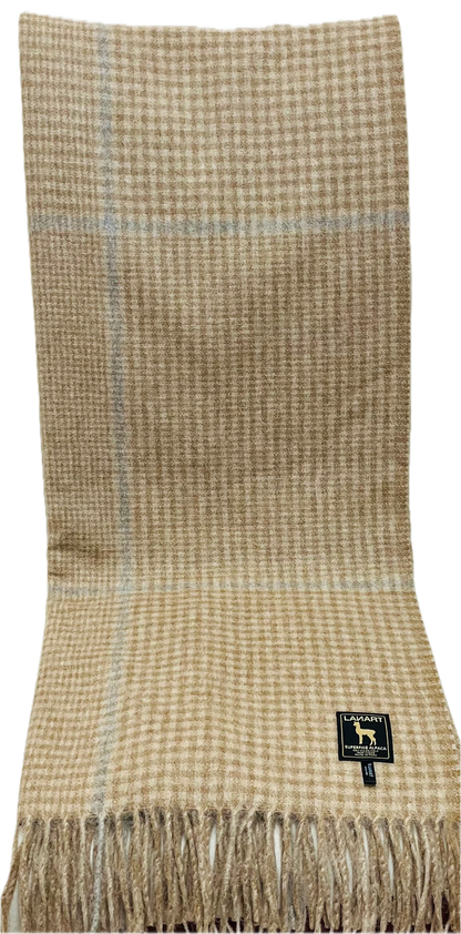 Lanart Alpaca - Cross Plaid Throw Blanket