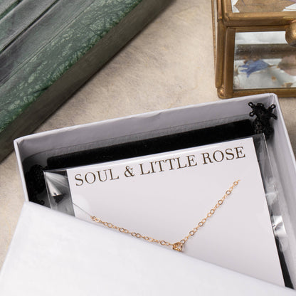 Soul & Little Rose - Amazonite Sphere Gemstone Gold Earrings