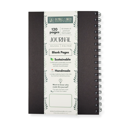 Zen spirals wood journal - stationery, journals, notebook