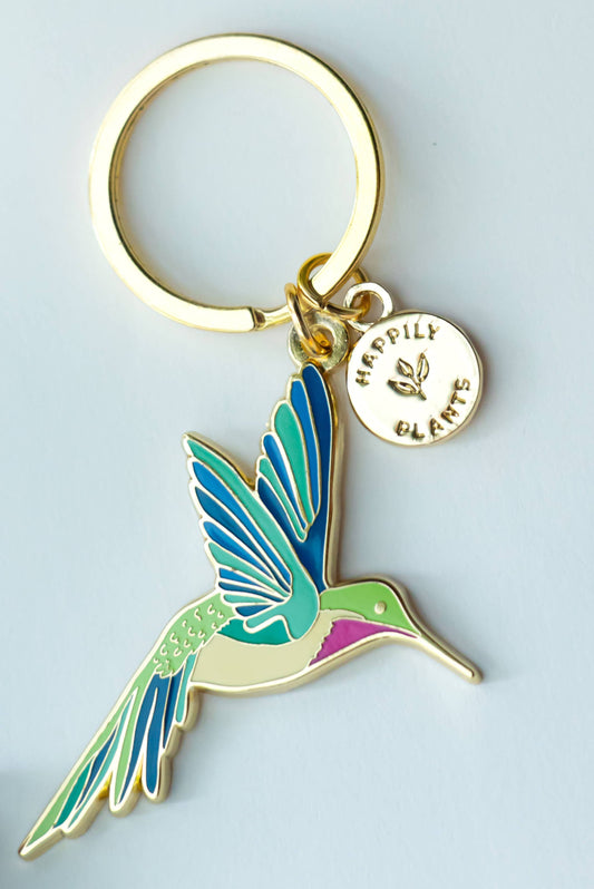 Hummingbird Keychain, Birds animal gifts