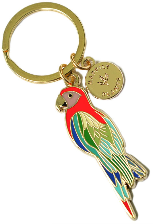 Parrot Keychain, Tropical Bird Gifts